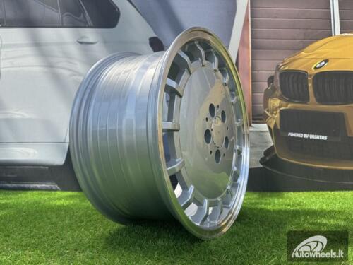 Ratlankis R17x9  5X112  ET  30  66.6  F3029  Silver+Polished Lip (SP)  For MER  (Z6)  (HYBRID FORGED (Front+Rear))