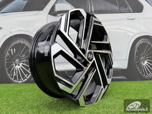 Ratlankis R18x7.5  5X114.3  ET  51  67.1  FBX345  Black Polished (MB)  For HYUND  (M)  (HYBRID FORGED)