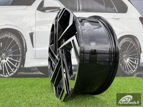 Ratlankis R18x7.5  5X114.3  ET  51  67.1  FBX345  Black Polished (MB)  For HYUND  (M+Z6)  (HYBRID FORGED)