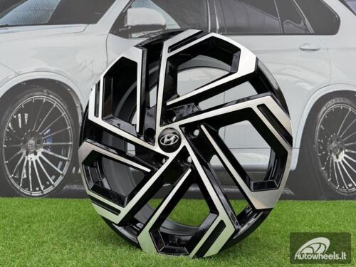Ratlankis R18x7.5  5X114.3  ET  51  67.1  FBX345  Black Polished (MB)  For HYUND  (Z6)  (HYBRID FORGED)