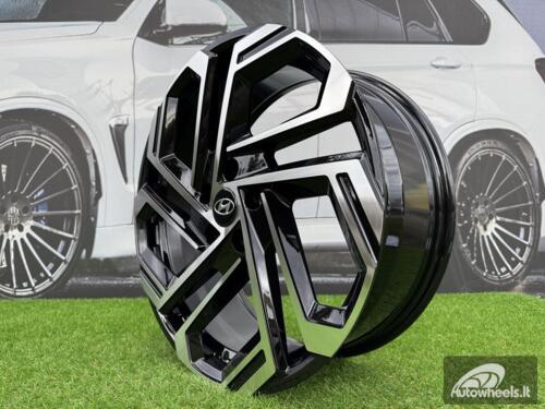 Ratlankis R18x7.5  5X114.3  ET  51  67.1  FBX345  Black Polished (MB)  For HYUND  (Z6)  (HYBRID FORGED)