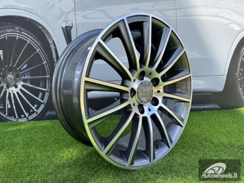 Ratlankis R19x8.5  5X112  ET  43  66.6  B1048  (FBX125)  Grey Polished (MG)  For MER  (M)  (HYBRID FORGED Front+Rear)