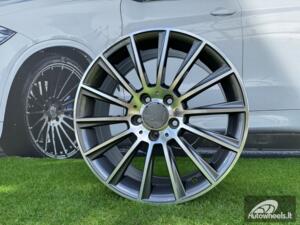 Ratlankis R19x8.5  5X112  ET  43  66.6  B1048  (FBX125)  Grey Polished (MG)  For MER  (M)  (HYBRID FORGED Front+Rear)
