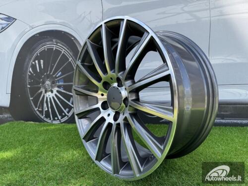 Ratlankis R19x9.5  5X112  ET  43  66.6  B1048  (FBX125)  Grey Polished (MG)  For MER  (M)  (HYBRID FORGED Front+Rear)