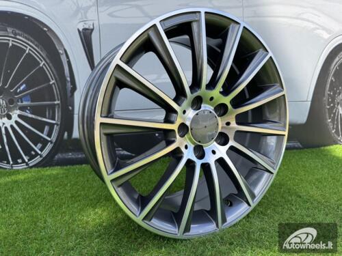 Ratlankis R19x9.5  5X112  ET  43  66.6  B1048  (FBX125)  Grey Polished (MG)  For MER  (M)  (HYBRID FORGED Front+Rear)