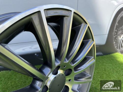 Ratlankis R19x9.5  5X112  ET  43  66.6  B1048  (FBX125)  Grey Polished (MG)  For MER  (M)  (HYBRID FORGED Front+Rear)