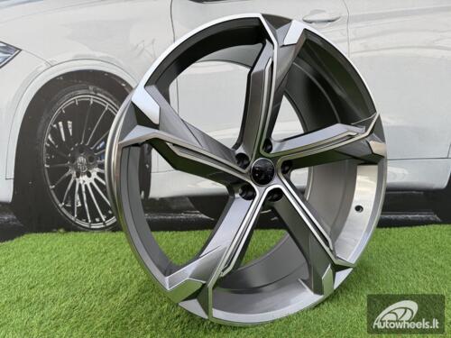 Ratlankis R22x9.5  5X112  ET  36  66.5  Y1201  (FBX150)  Grey Polished (MG)  For AUD  (Z7)  (HYBRID FORGED)