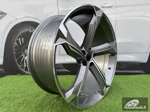 Ratlankis R22x9.5  5X112  ET  36  66.5  Y1201  (FBX150)  Grey Polished (MG)  For AUD  (Z7)  (HYBRID FORGED)