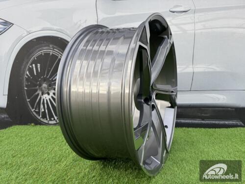 Ratlankis R22x9.5  5X112  ET  36  66.5  Y1201  (FBX150)  Grey Polished (MG)  For AUD  (Z7)  (HYBRID FORGED)