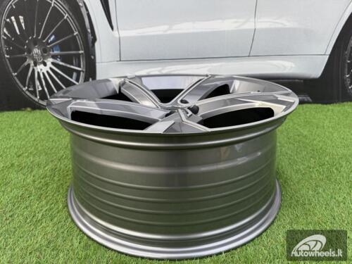 Ratlankis R22x9.5  5X112  ET  36  66.5  Y1201  (FBX150)  Grey Polished (MG)  For AUD  (Z7)  (HYBRID FORGED)