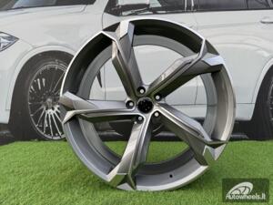 Ratlankis R22x9.5  5X112  ET  36  66.5  Y1201  (FBX150)  Grey Polished (MG)  For AUD  (Z7)  (HYBRID FORGED)
