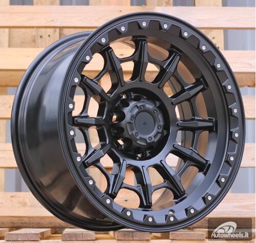 Ratlankis R18x9  6X139.7  ET  0  110.1  FBX099  Black Polished (MB)  For 4X4  (K3)  (HYBRID FORGED + Silver Rivets)