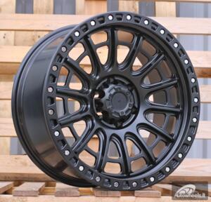 Ratlankis R20x9  6X139.7  ET  0  110.1  FBX134  Black Polished (MB)  For 4X4  (K3)  (HYBRID FORGED Silver Rivets)