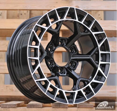 Ratlankis R17x9  6X139.7  ET  0  110.1  FBX229  Black Polished (MB)  For 4X4  (M)  (HYBRID FORGED)