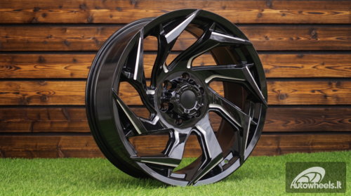 Ratlankis R18x9  6X139.7  ET  0  110.1  JT187  Gloss Black (GB)  For 4X4  (K3)  (Milling)