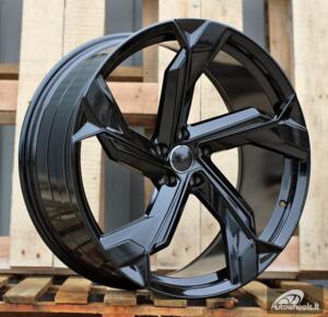 Ratlankis R23x10  5X112  ET  15  66.5  Y1201  (FBX150)  Black (BL)  For AUD  (Z5)  (HYBRID FORGED)