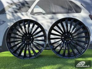 Ratlankis R21x10  5X112  ET  64  66.6  B5909  (FBX149)  Black+Polished Lip (BLPL)  For MER  (Z5)  (HYBRID FORGED (EQE V295) Front+Rear)