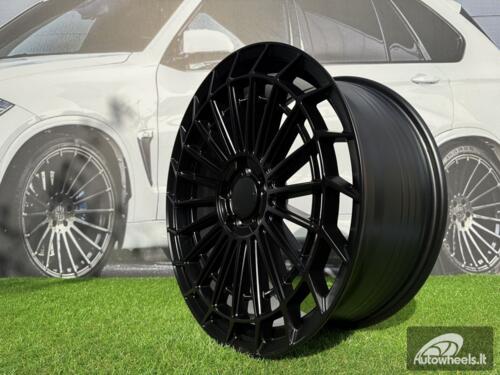 Ratlankis R18x9  5X112  ET  40  66.6  FBX162  (YF0359)  Black Half Matt (BLHM)  For MER  (Z6)  (HYBRID FORGED Rear+Front)