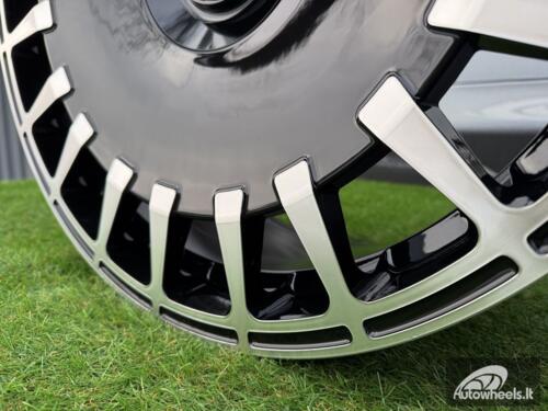 Ratlankis R20x9.5  5X112  ET  43  66.6  I0343  Black Polished (MB)  For MER  (Z6)  (BRABUS Style Rear+Front)