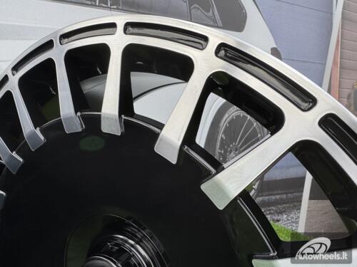 Ratlankis R20x9.5  5X112  ET  43  66.6  I0343  Black Polished (MB)  For MER  (Z6)  (BRABUS Style Rear+Front)