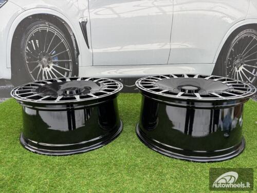 Ratlankis R20x8.5  5X112  ET  36  66.6  I0343  Black Polished (MB)  For MER  (Z6)  (BRABUS Style Rear+Front)