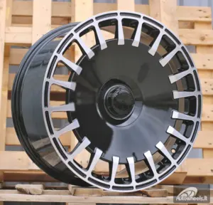 Ratlankis R20x8.5  5X112  ET  36  66.6  I0343  Black Polished (MB)  For MER  (Z6)  (BRABUS Style Rear+Front)