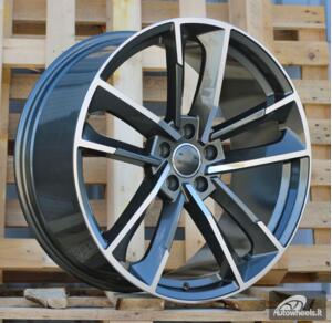Ratlankis R20x9  5X112  ET  30  66.5  XFE81  (A5395)  Grey Polished (MG)  For AUD  (P)