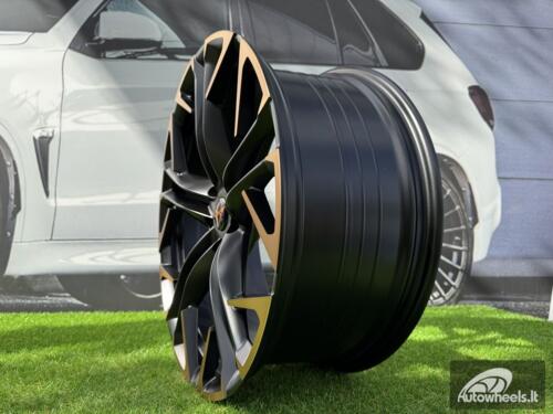 Ratlankis R19x8.5  5X112  ET  38  57.1  YF5719  Black Polished Half Matt Cooper (MBHMC)  For CUPRA  (Z6)  (HYBRID FORGED)