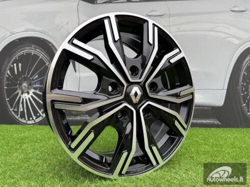 Ratlankis R16x6.5  5X114.3  ET  45  66.1  6408  Black Polished (MB)  For RENAU  (K8+Z6)  (HYBRID FORGED (max 1250kg))