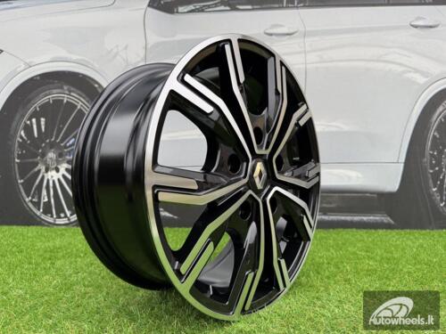 Ratlankis R16x6.5  5X114.3  ET  45  66.1  6408  Black Polished (MB)  For RENAU  (K8+Z6)  (HYBRID FORGED (max 1250kg))