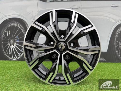 Ratlankis R16x6.5  5X114.3  ET  45  66.1  6408  Black Polished (MB)  For RENAU  (Z6)  ((max 1250kg))