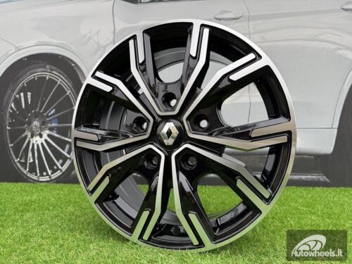 Ratlankis R16x6.5  5X114.3  ET  45  66.1  6408  Black Polished (MB)  For RENAU  (Z6)  ((max 1250kg))
