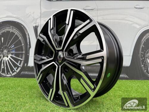 Ratlankis R16x6.5  5X114.3  ET  45  66.1  6408  Black Polished (MB)  For RENAU  (Z6)  ((max 1250kg))