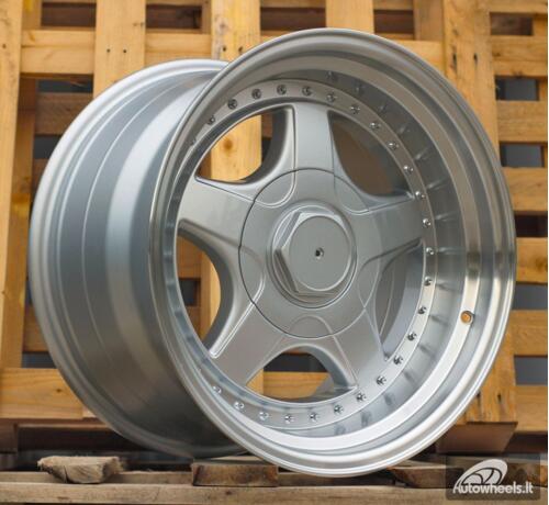 Ratlankis R17x8.5  5X120  ET  20  74.1  7813F  Silver+Polished Lip (SP)  For BMW  (Z6)  (BBS Style Rear+Front)