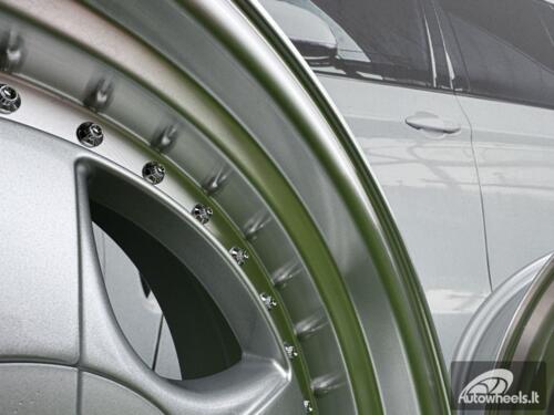 Ratlankis R17x8.5  5X120  ET  20  74.1  7813F  Silver+Polished Lip (SP)  For BMW  (Z6)  (BBS Style Rear+Front)