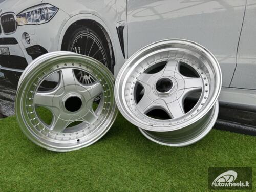 Ratlankis R17x8.5  5X120  ET  20  74.1  7813F  Silver+Polished Lip (SP)  For BMW  (Z6+Z7)  (BBS Style Rear+Front)