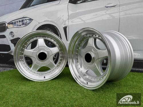 Ratlankis R17x8.5  5X120  ET  20  74.1  7813F  Silver+Polished Lip (SP)  For BMW  (Z6+Z7)  (BBS Style Rear+Front)