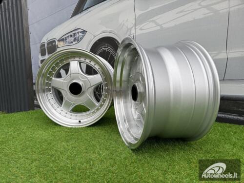 Ratlankis R17x8.5  5X120  ET  20  74.1  7813F  Silver+Polished Lip (SP)  For BMW  (Z6+Z7)  (BBS Style Rear+Front)