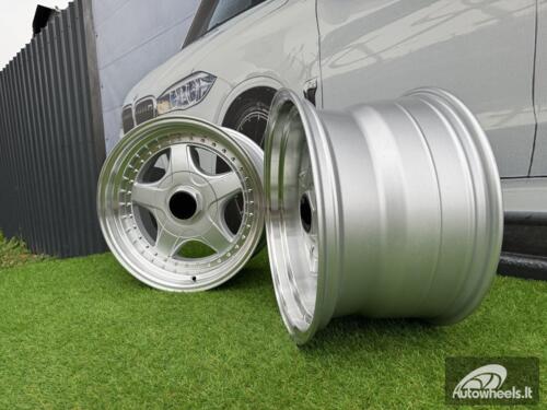 Ratlankis R17x8.5  5X120  ET  20  74.1  7813F  Silver+Polished Lip (SP)  For BMW  (Z6+Z7)  (BBS Style Rear+Front)