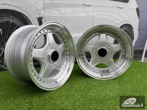 Ratlankis R17x8.5  5X120  ET  20  74.1  7813F  Silver+Polished Lip (SP)  For BMW  (Z6+Z7)  (BBS Style Rear+Front)