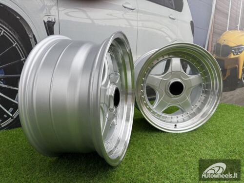 Ratlankis R17x8.5  5X120  ET  20  74.1  7813F  Silver+Polished Lip (SP)  For BMW  (Z6+Z7)  (BBS Style Rear+Front)