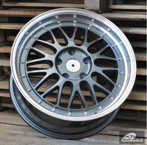 Ratlankis R17x7.5  5X120  ET  34  72.6  A1025  Gun Metal+Polished Lip (GMPL)  For RACIN  (P)  (BBS Style)