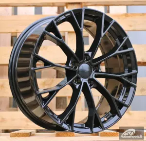 Ratlankis R19x7.5  5X112  ET  51  57.1  3S1279  (YF5686)  Black Polished (MB)  For VW  (Z6)  (HYBRID FORGED)