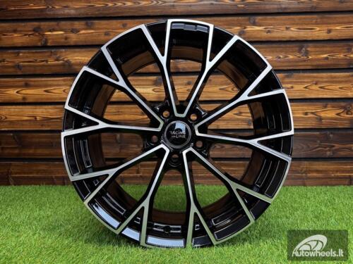 Ratlankis R19x7.5  5X112  ET  51  57.1  3S1279  (YF5686)  Black Polished (MB)  For VW  (Z6)  (HYBRID FORGED New Model)