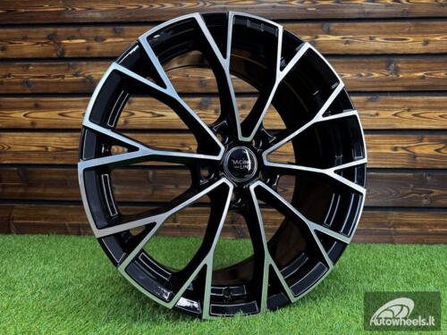 Ratlankis R19x7.5  5X112  ET  51  57.1  3S1279  (YF5686)  Black Polished (MB)  For VW  (Z6)  (HYBRID FORGED New Model)