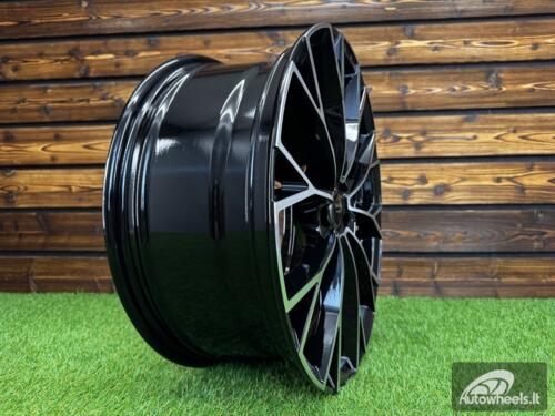 Ratlankis R19x7.5  5X112  ET  51  57.1  3S1279  (YF5686)  Black Polished (MB)  For VW  (Z6)  (HYBRID FORGED New Model)