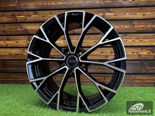 Ratlankis R19x7.5  5X112  ET  51  57.1  3S1279  (YF5686)  Black Polished (MB)  For VW  (Z6)  (HYBRID FORGED New Model)