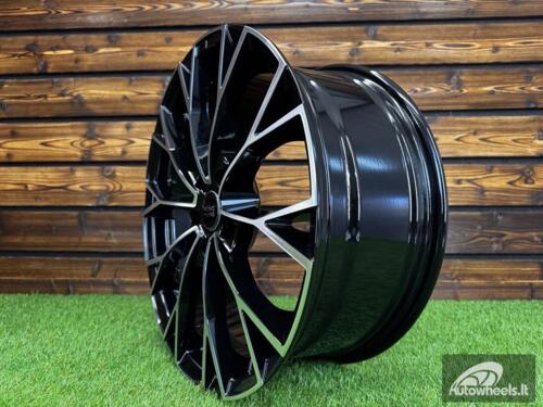 Ratlankis R19x7.5  5X112  ET  51  57.1  3S1279  (YF5686)  Black Polished (MB)  For VW  (Z6)  (HYBRID FORGED New Model)