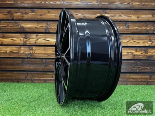 Ratlankis R19x7.5  5X112  ET  51  57.1  3S1279  (YF5686)  Black Polished (MB)  For VW  (Z6)  (HYBRID FORGED New Model)