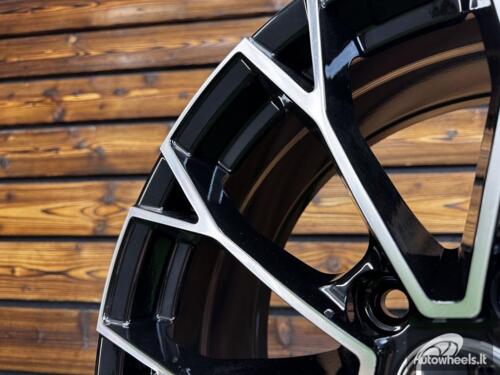 Ratlankis R19x7.5  5X112  ET  51  57.1  3S1279  (YF5686)  Black Polished (MB)  For VW  (Z6)  (HYBRID FORGED New Model)